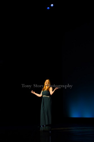 Image from Jemma's performance in His Majesty's Theatre, London. With thanks to Tony Story for the photo